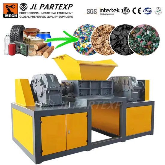Industrial Scrap Whole Rubber Tyre Tire PP Film Plastic Pet Bottle Wood Pallet Cardboard Hard Disk Animal Bone Shredder Crusher Cutting Machine Machinery 