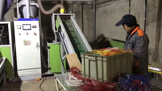 Scrap Copper Cable Wire Granulator Machine with Electrostatic Separator 300kg/H 