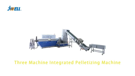 Jwell Waste Plastic Recycled PE PP Film Agglomerator Granulator Pelletizing Extrusion Line 