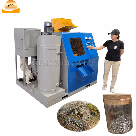 Industrial Aluminum Cable Granulator Separator Crushing Machine Scrap Copper Cable Wire Shredder Recycling Machine