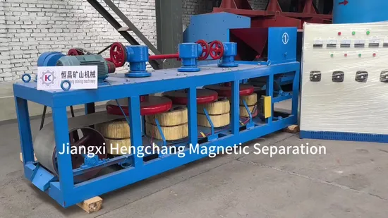 Coltan Tin Mining Process Plant 3 Disc Magnetic Separator Machine 
