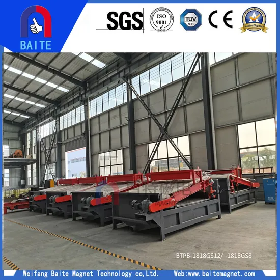 15000GS High Intensity Permanent Wet Separation Plate Magnetic Separator for Manganese Ore 