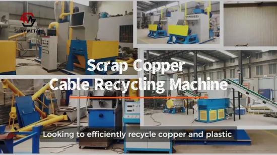 Industrial Used Cable Plastic Separating Machine Scrap Copper Wire Grinding and Recycling Granulator 