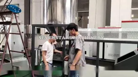 Waste Plastic Granules Making Soft PVC Cable Powder Granulator Recycling Pelletizing Machine 